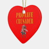 PRO LIFE CRUSADER KERAMIKORNAMENT (Links)