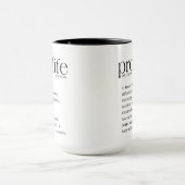 Pro-Life-Definition-Kaffee-Tasse Tasse (Zentrum)