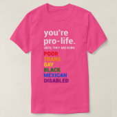 Pro Life Definition T-Shirt (Design vorne)