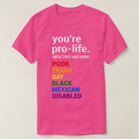 Pro Life Definition T-Shirt (Design vorne)