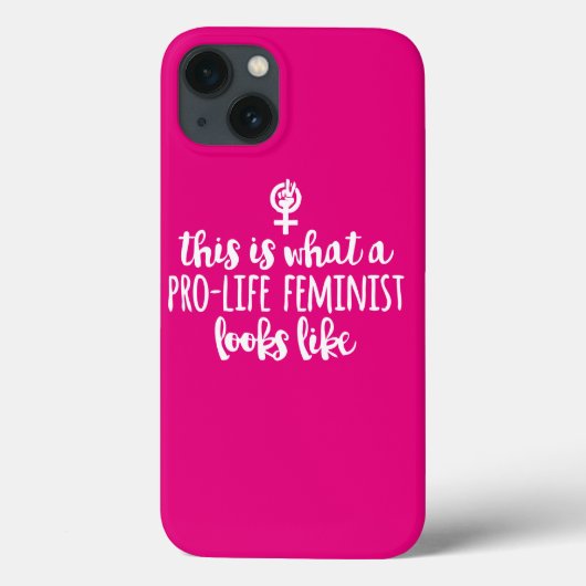 Pro-Life Feminist iPhone 6 phone case (pink) (Rückseite)