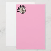 Pro-Life-Fetus-Design Briefpapier (Vorne/Hinten)