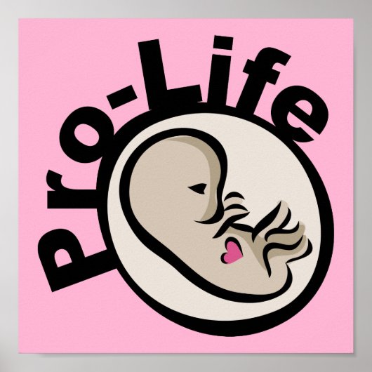 Pro-Life-Fetus-Design Poster (Vorne)