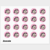 Pro-Life-Fetus-Design Runder Aufkleber (Blatt)