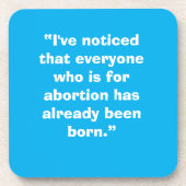 Pro Life Getränkeuntersetzer (Vorderseite)