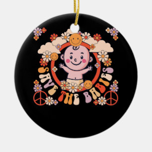 Pro Life Hippie Rette die Babies Pro Life Generati Keramik Ornament