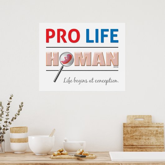 Pro Life Human Poster (Küche)