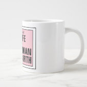 Pro-Life ist eine weibliche Zwangsgeburt Jumbo-Tasse (Rechts)