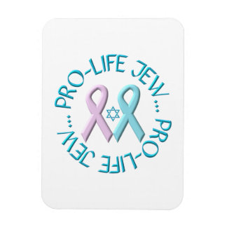 "Pro-Life-Jude" mit Star von David & Ribbons Magnet