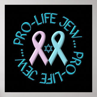 "Pro-Life-Jude" mit Star von David & Ribbons Poster
