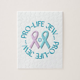 "Pro-Life-Jude" mit Star von David & Ribbons Puzzle