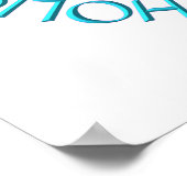 Pro-Life Katholik w/Monstrance & Pink/Blue Ribbons Poster (Ecke)