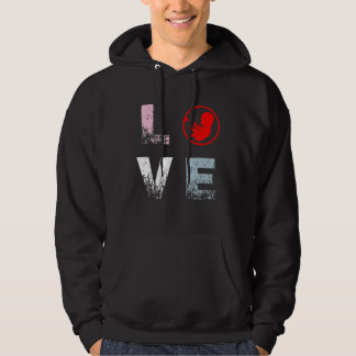 Pro Life Liebe Anti Abortion Rights Pro Life Hoodie