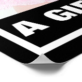 PRO-LIFE-NIEDLICH-SMILING-BABY-MÄDCHEN IN PINK POSTER (Ecke)