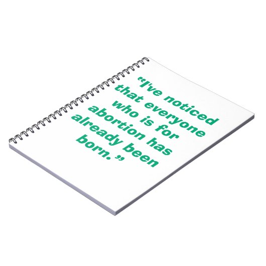 Pro Life Notizblock (Linke Seite)