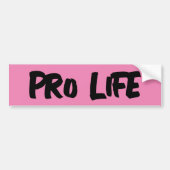 PRO LIFE PINK AUTOAUFKLEBER (Vorne)