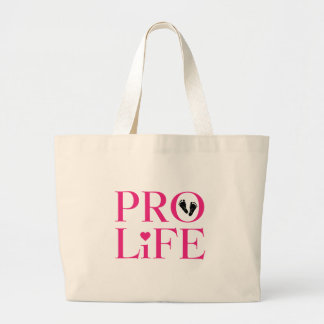 Pro Life Pink Jumbo Stoffbeutel