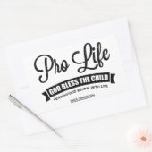 Pro Life Rechteckiger Aufkleber (Umschlag)