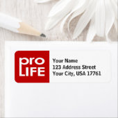Pro Life Rücksendeadressen-Aufkleber (Insitu)