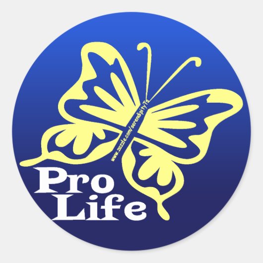 Pro Life Runder Aufkleber (Vorderseite)