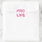 Pro Life Runder Aufkleber (Tasche)