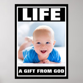 PRO-LIFE SMILING BABY BOY LEBEN POSTER