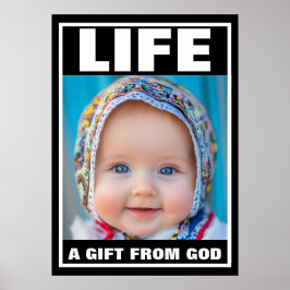 PRO-LIFE SMILING BABY MÄDCHEN LEBENSPEICHER POSTER