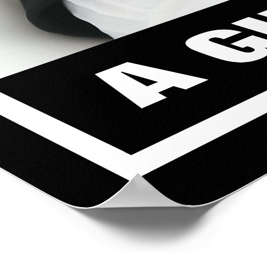 PRO-LIFE SMILING BABY MÄDCHEN LEBENSPEICHER POSTER (Ecke)