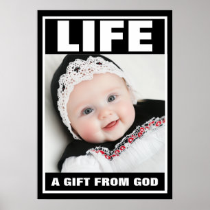 PRO-LIFE SMILING BABY MÄDCHEN LEBENSPEICHER POSTER
