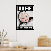 PRO-LIFE SMILING BABY MÄDCHEN LEBENSPEICHER POSTER (Küche)
