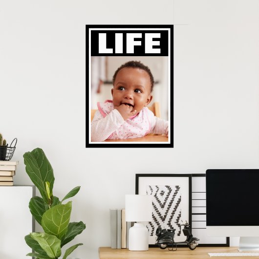 PRO-LIFE-SMILING BABY MÄDCHEN SÄUGLING LEBEN POSTER (Heimbüro)