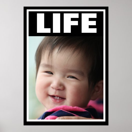 PRO-LIFE-SMILING BABY MÄDCHEN SÄUGLING LEBEN POSTER (Vorne)
