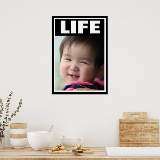 PRO-LIFE-SMILING BABY MÄDCHEN SÄUGLING LEBEN POSTER (Küche)