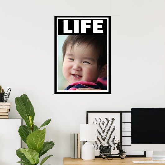 PRO-LIFE-SMILING BABY MÄDCHEN SÄUGLING LEBEN POSTER (Heimbüro)