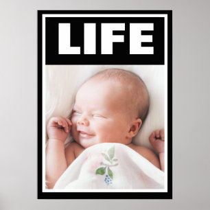 PRO-LIFE-SMILING-BABY NEWBORN-LEBEN POSTER