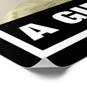 PRO-LIFE SMILING SCHWARZ-BABY-MÄDCHEN POSTER (Ecke)