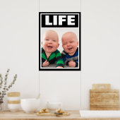 PRO-LIFE-SMILING-TWIN-BABYS POSTER (Küche)