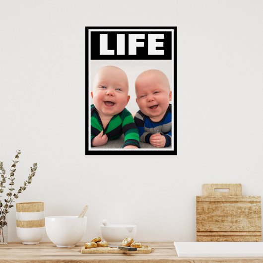 PRO-LIFE-SMILING-TWIN-BABYS POSTER (Küche)