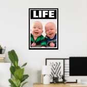 PRO-LIFE-SMILING-TWIN-BABYS POSTER (Heimbüro)