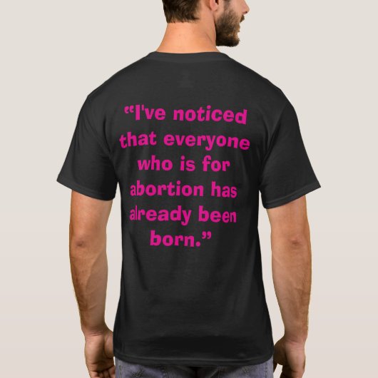 Pro Life T-Shirt (Rückseite)