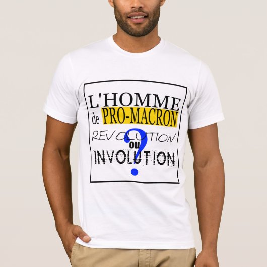 PRO-M-A-C-R-O-N Evolution oder Beteiligung T-Shirt (Vorderseite)