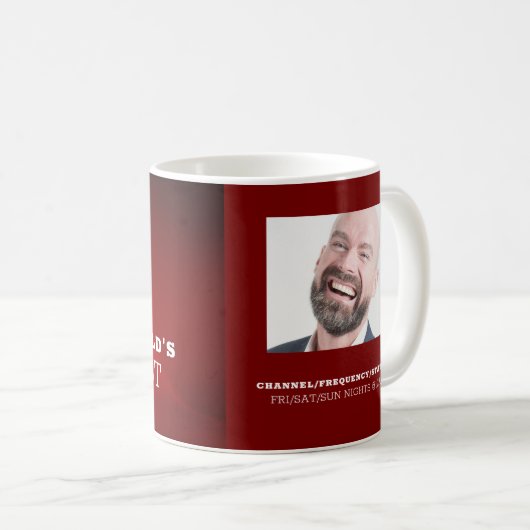 Pro Mikrofon, Podcaster, Podcast-Werbung Kaffeetasse (VorderseiteRechts)