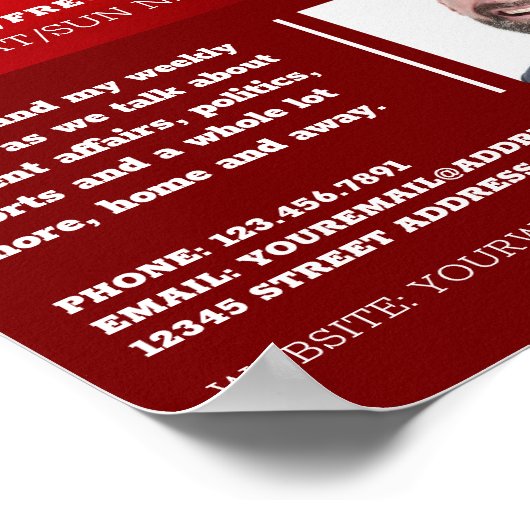 Pro Mikrofon, Podcaster, Podcast-Werbung Poster (Ecke)