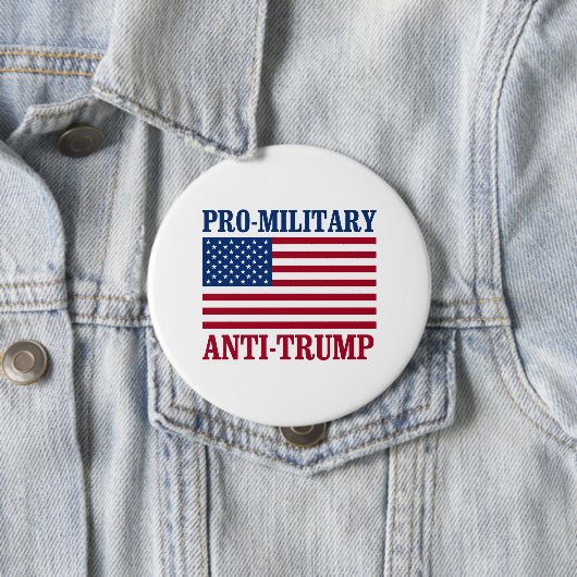Pro-Militärc$anti-Trumpf - Anti-Trumpf - Button (Beispiel)
