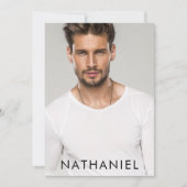 Pro Model Actor 6 Fotos Moderne Comp-Karte Einladung (Vorderseite)