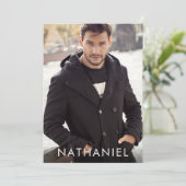 Pro Model Schauspieler 6 Foto Moderne Comp-Karte Einladung (Stehend Vorderseite)