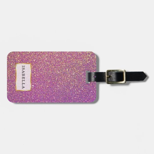 Pro Monogramm-Gepäckträger Gepäckanhänger (Vorderseite horizontal)