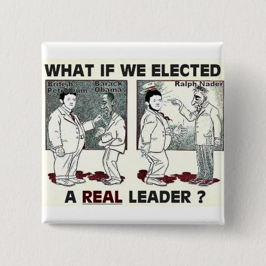 Pro-Nader u. ANTI-BP quadratischer Knopf Button (Vorderseite)