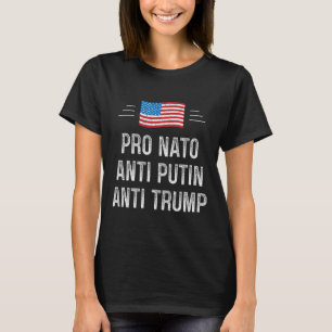 Pro Nato - Anti Putin - Anti Trump - Retro Stil - T-Shirt