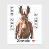 PRO NOUN KAREN AUFKLEBER (Blatt)